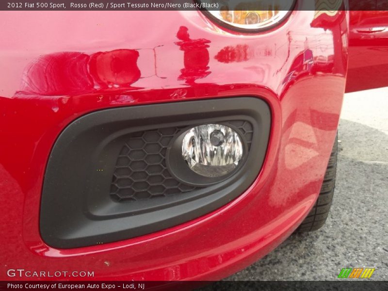 Rosso (Red) / Sport Tessuto Nero/Nero (Black/Black) 2012 Fiat 500 Sport