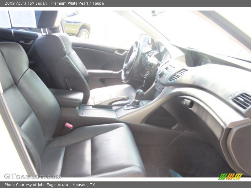 Premium White Pearl / Taupe 2009 Acura TSX Sedan