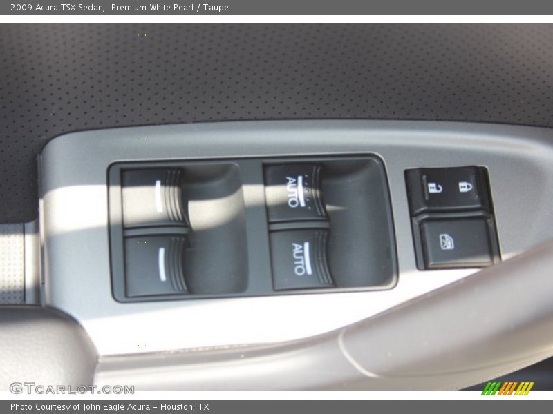 Premium White Pearl / Taupe 2009 Acura TSX Sedan