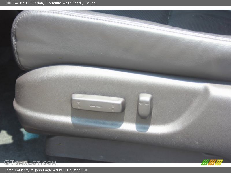 Premium White Pearl / Taupe 2009 Acura TSX Sedan