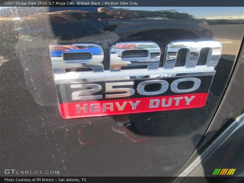 Brilliant Black / Medium Slate Gray 2007 Dodge Ram 2500 SLT Mega Cab