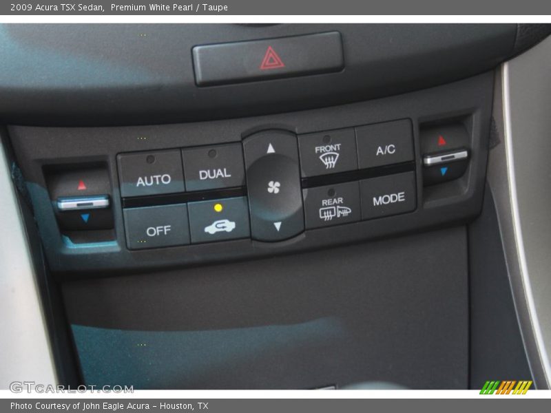 Premium White Pearl / Taupe 2009 Acura TSX Sedan