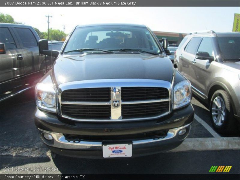 Brilliant Black / Medium Slate Gray 2007 Dodge Ram 2500 SLT Mega Cab