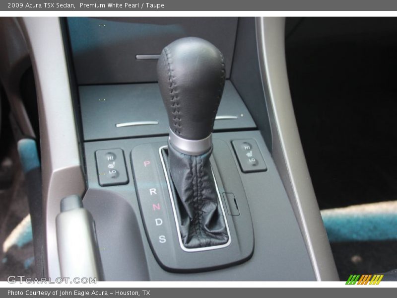Premium White Pearl / Taupe 2009 Acura TSX Sedan