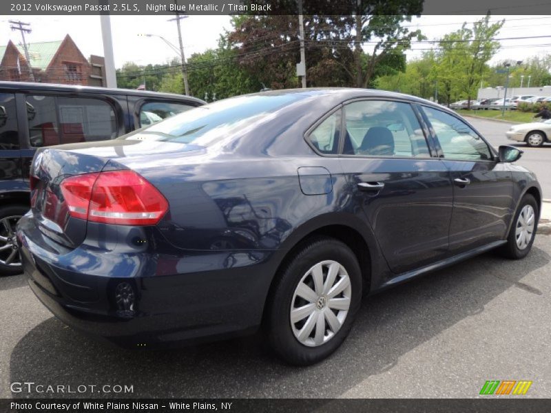 Night Blue Metallic / Titan Black 2012 Volkswagen Passat 2.5L S
