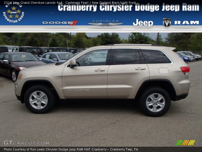 Cashmere Pearl / New Zealand Black/Light Frost 2014 Jeep Grand Cherokee Laredo 4x4