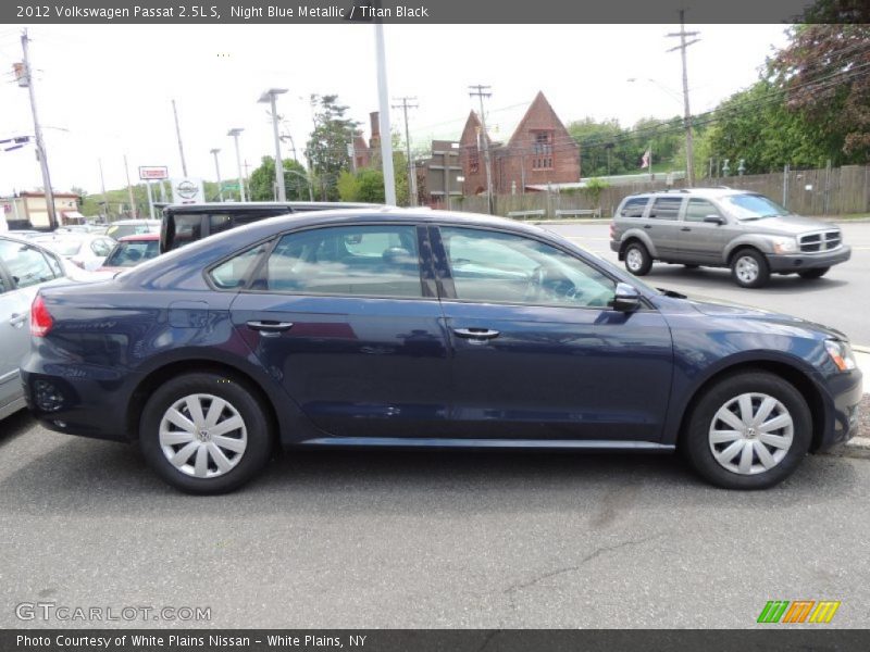 Night Blue Metallic / Titan Black 2012 Volkswagen Passat 2.5L S