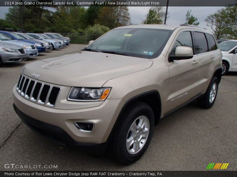 Cashmere Pearl / New Zealand Black/Light Frost 2014 Jeep Grand Cherokee Laredo 4x4