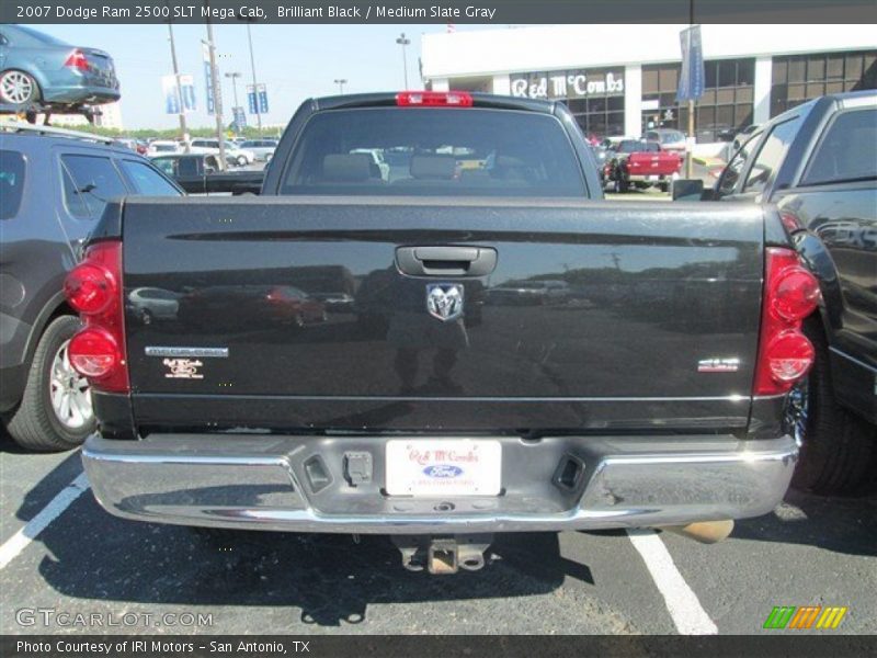 Brilliant Black / Medium Slate Gray 2007 Dodge Ram 2500 SLT Mega Cab