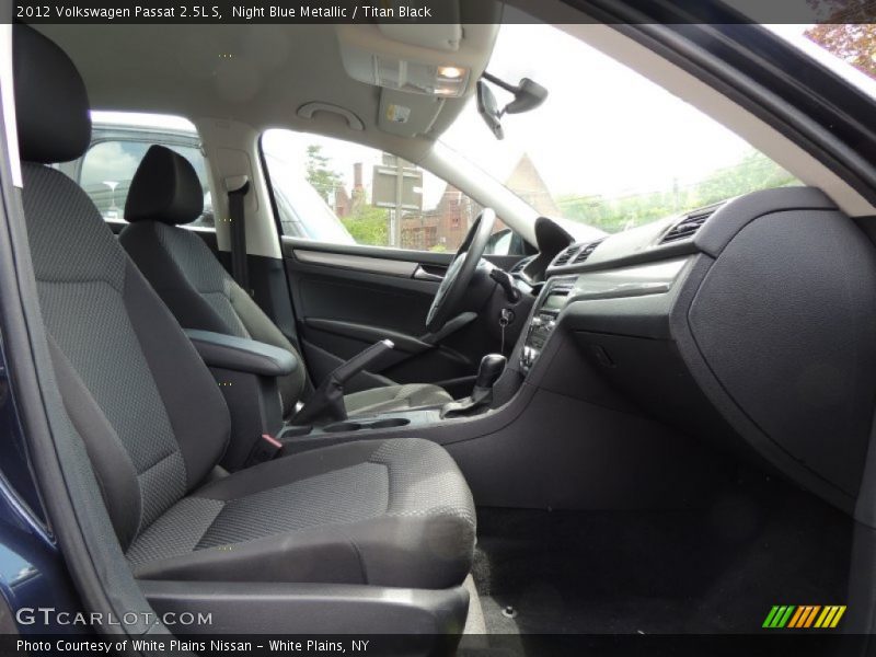 Night Blue Metallic / Titan Black 2012 Volkswagen Passat 2.5L S
