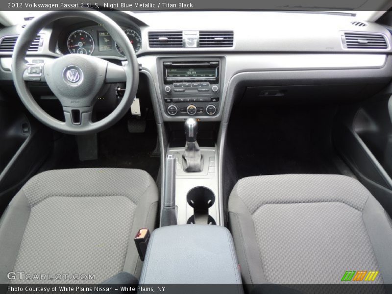 Night Blue Metallic / Titan Black 2012 Volkswagen Passat 2.5L S