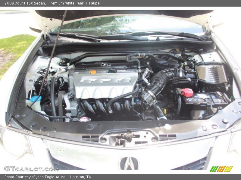 Premium White Pearl / Taupe 2009 Acura TSX Sedan