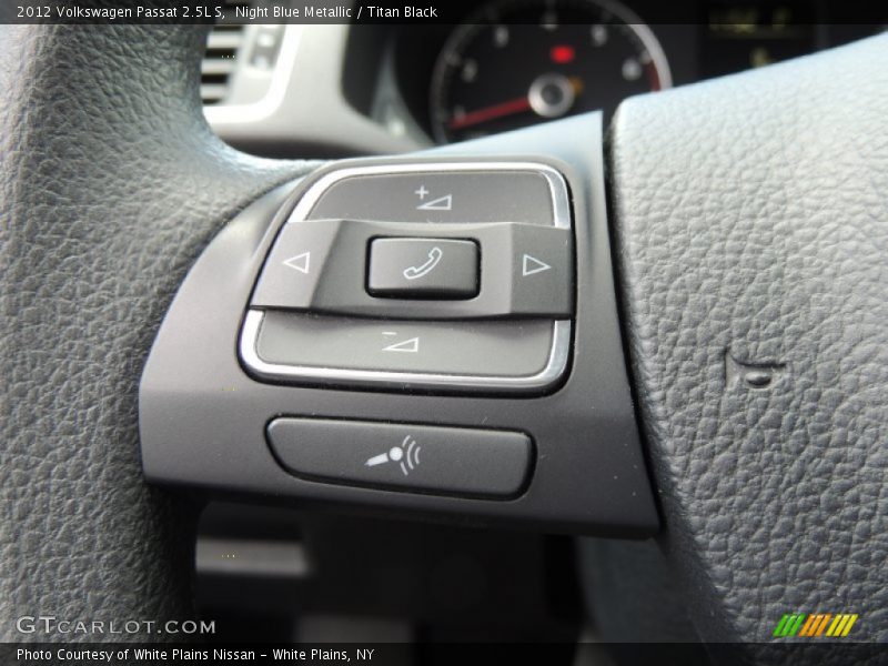 Night Blue Metallic / Titan Black 2012 Volkswagen Passat 2.5L S