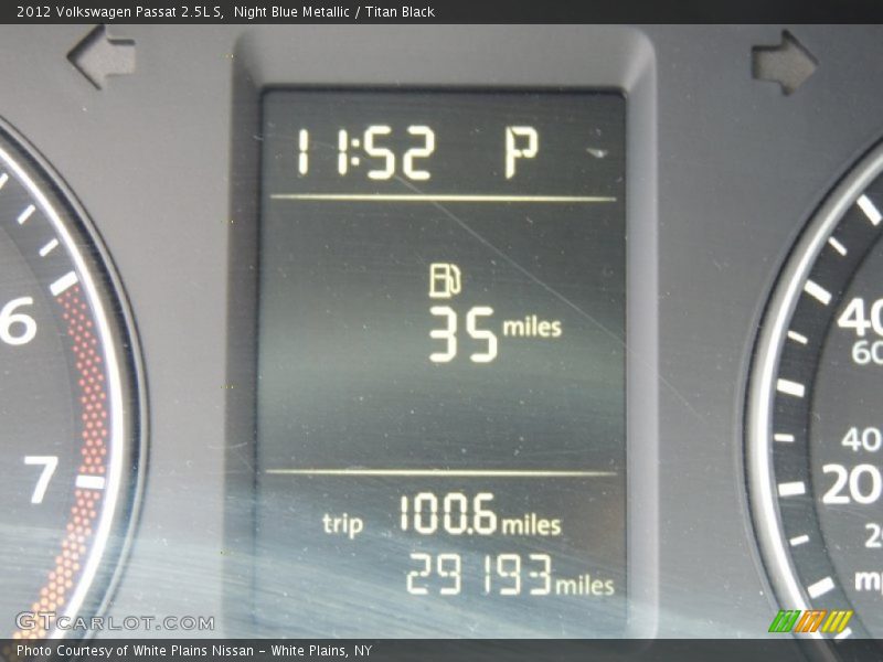 Night Blue Metallic / Titan Black 2012 Volkswagen Passat 2.5L S