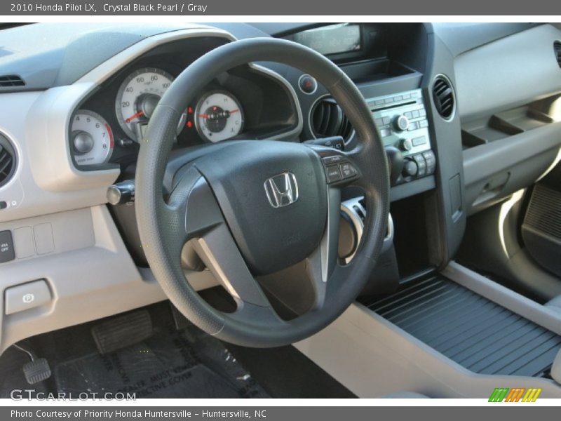 Crystal Black Pearl / Gray 2010 Honda Pilot LX