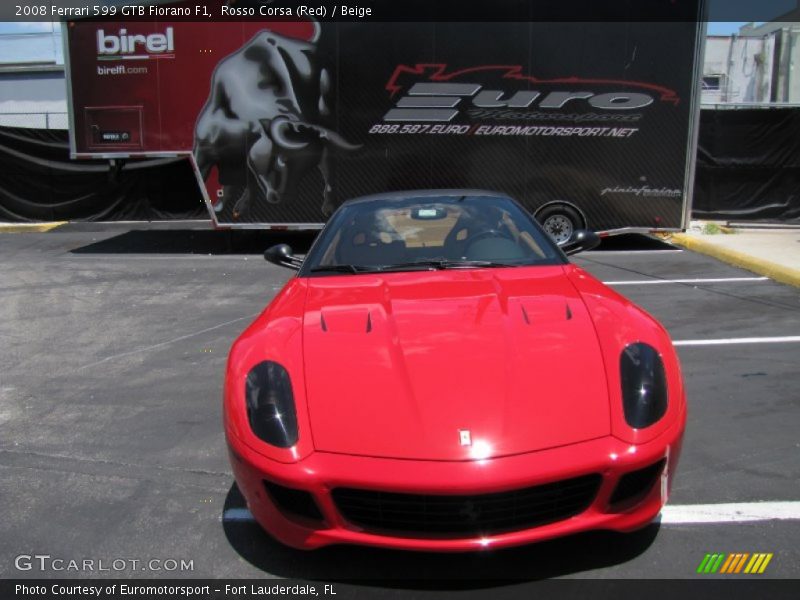 Rosso Corsa (Red) / Beige 2008 Ferrari 599 GTB Fiorano F1