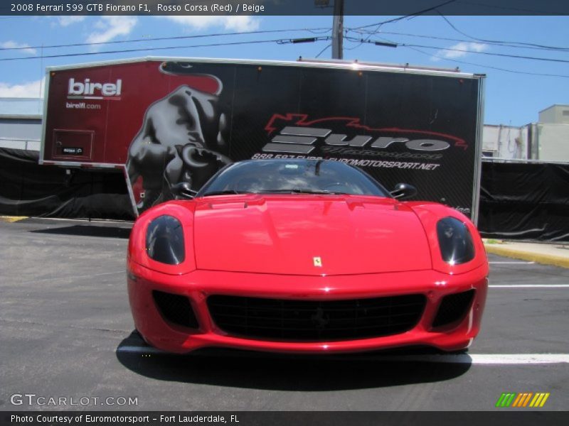 Rosso Corsa (Red) / Beige 2008 Ferrari 599 GTB Fiorano F1