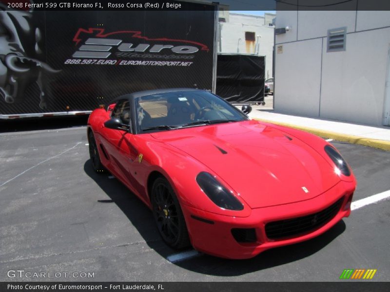 Rosso Corsa (Red) / Beige 2008 Ferrari 599 GTB Fiorano F1