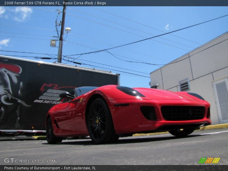 Rosso Corsa (Red) / Beige 2008 Ferrari 599 GTB Fiorano F1