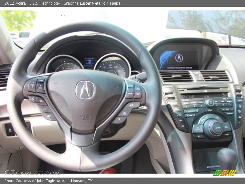 Graphite Luster Metallic / Taupe 2012 Acura TL 3.5 Technology