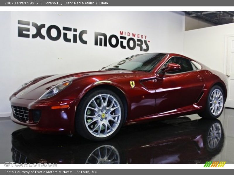 Dark Red Metallic / Cuoio 2007 Ferrari 599 GTB Fiorano F1