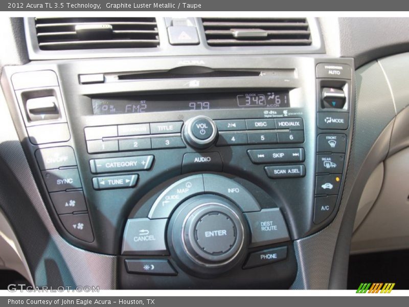 Graphite Luster Metallic / Taupe 2012 Acura TL 3.5 Technology
