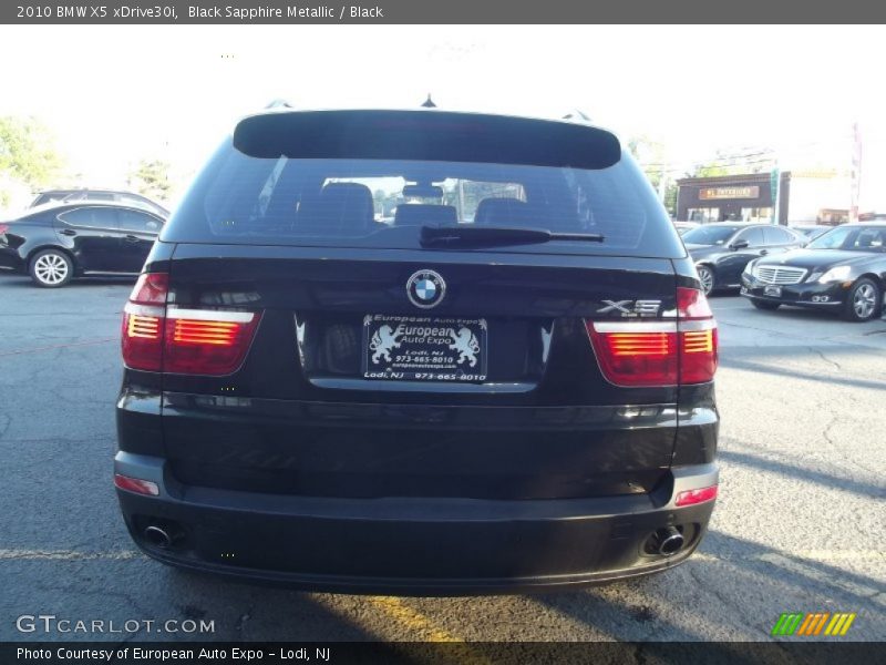 Black Sapphire Metallic / Black 2010 BMW X5 xDrive30i