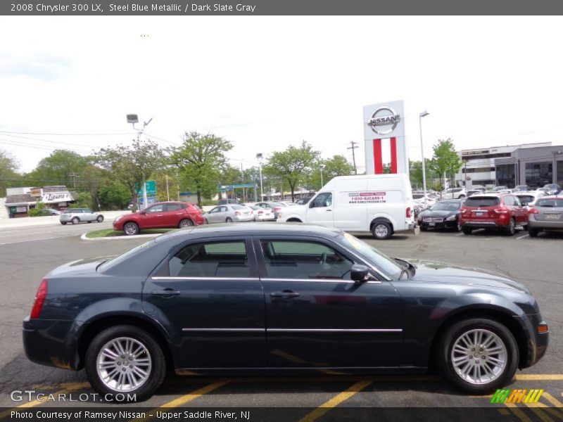 Steel Blue Metallic / Dark Slate Gray 2008 Chrysler 300 LX