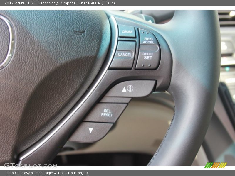 Graphite Luster Metallic / Taupe 2012 Acura TL 3.5 Technology