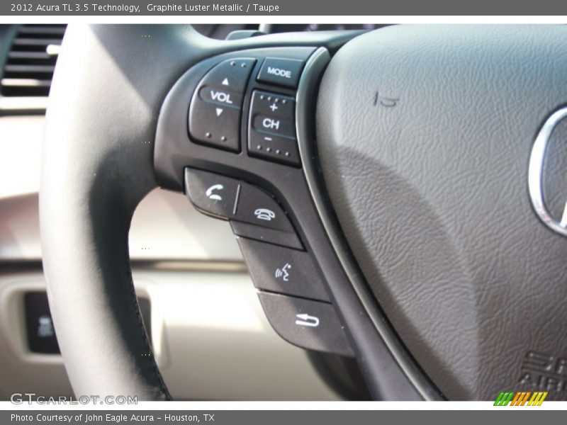 Graphite Luster Metallic / Taupe 2012 Acura TL 3.5 Technology