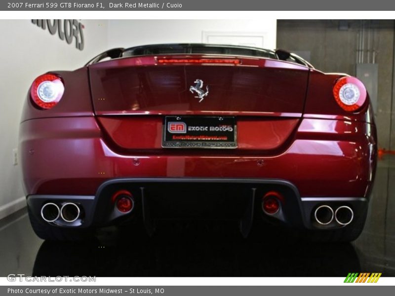 Dark Red Metallic / Cuoio 2007 Ferrari 599 GTB Fiorano F1