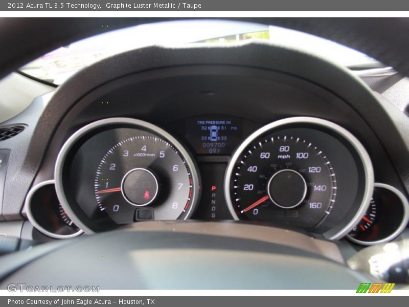 Graphite Luster Metallic / Taupe 2012 Acura TL 3.5 Technology