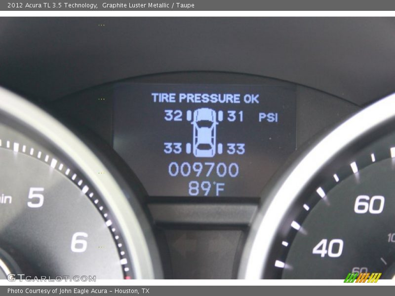 Graphite Luster Metallic / Taupe 2012 Acura TL 3.5 Technology