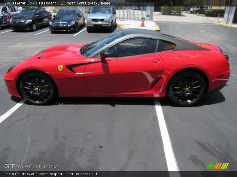  2008 599 GTB Fiorano F1 Rosso Corsa (Red)