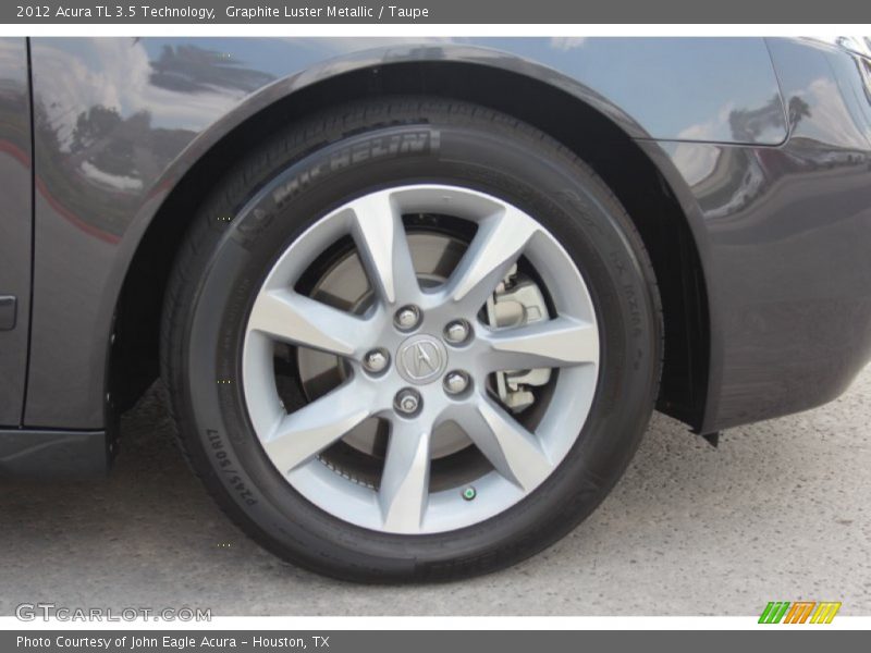 Graphite Luster Metallic / Taupe 2012 Acura TL 3.5 Technology