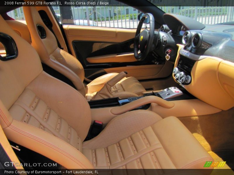  2008 599 GTB Fiorano F1 Beige Interior