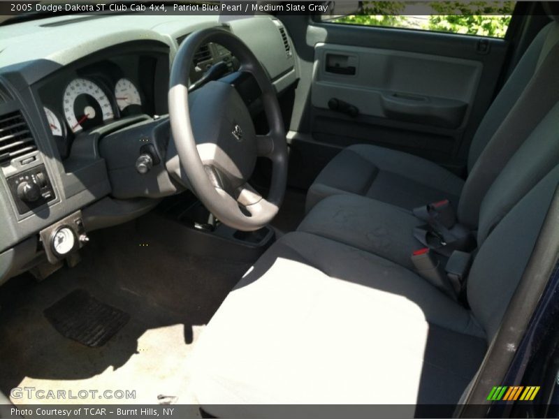 Patriot Blue Pearl / Medium Slate Gray 2005 Dodge Dakota ST Club Cab 4x4