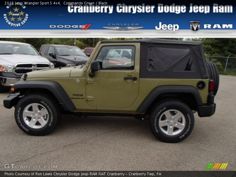Commando Green / Black 2013 Jeep Wrangler Sport S 4x4
