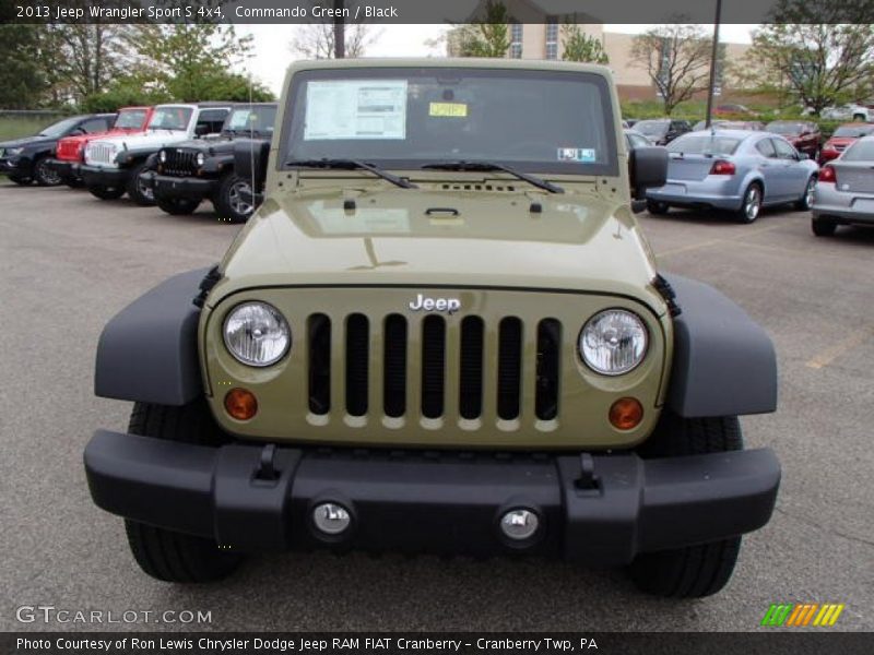 Commando Green / Black 2013 Jeep Wrangler Sport S 4x4