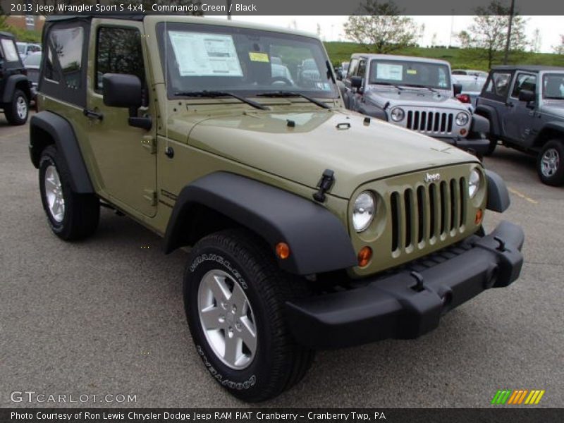 Commando Green / Black 2013 Jeep Wrangler Sport S 4x4