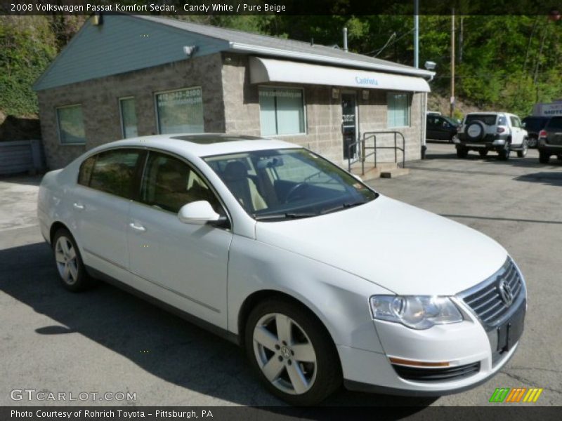 Candy White / Pure Beige 2008 Volkswagen Passat Komfort Sedan