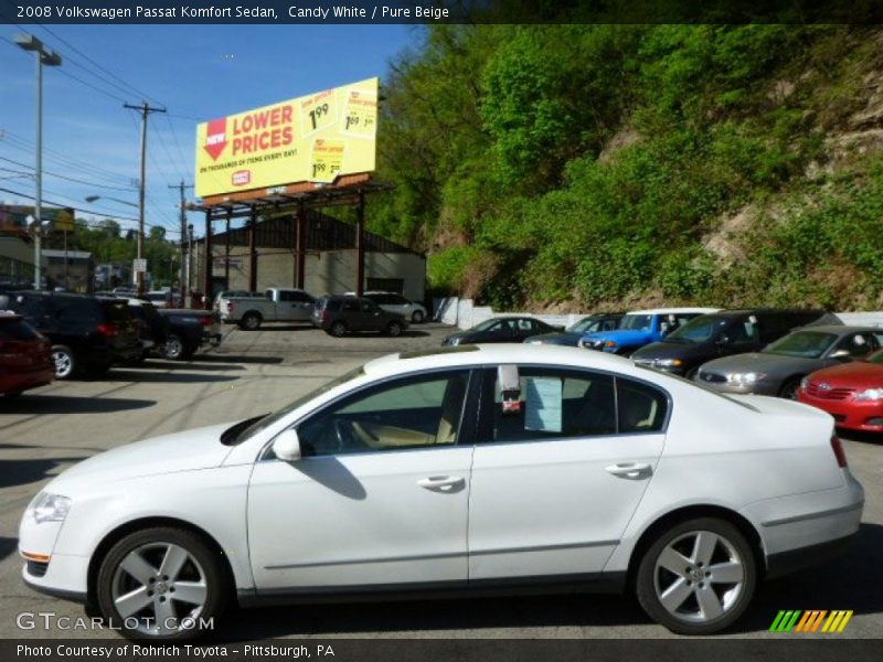 Candy White / Pure Beige 2008 Volkswagen Passat Komfort Sedan