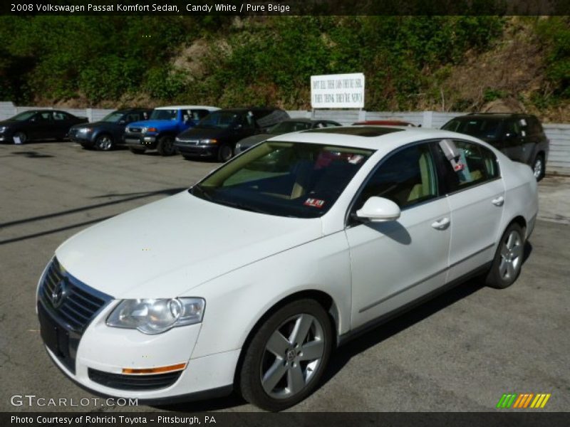 Candy White / Pure Beige 2008 Volkswagen Passat Komfort Sedan