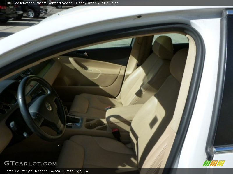 Candy White / Pure Beige 2008 Volkswagen Passat Komfort Sedan