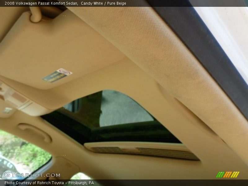 Candy White / Pure Beige 2008 Volkswagen Passat Komfort Sedan