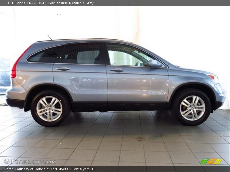 Glacier Blue Metallic / Gray 2011 Honda CR-V EX-L