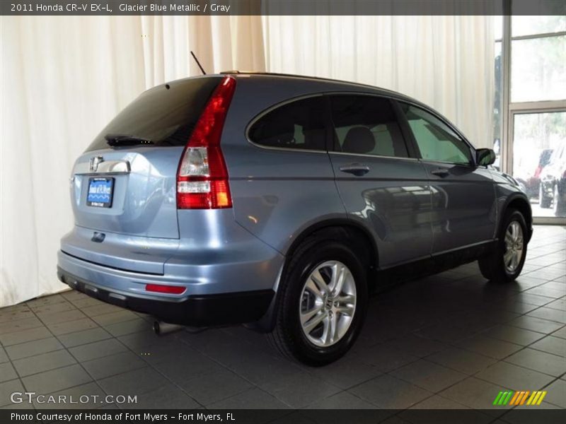 Glacier Blue Metallic / Gray 2011 Honda CR-V EX-L
