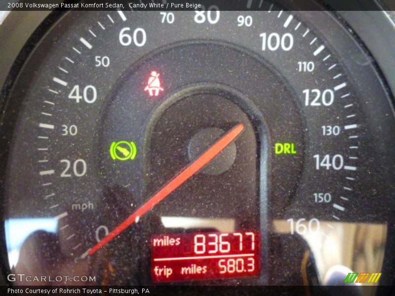 Candy White / Pure Beige 2008 Volkswagen Passat Komfort Sedan