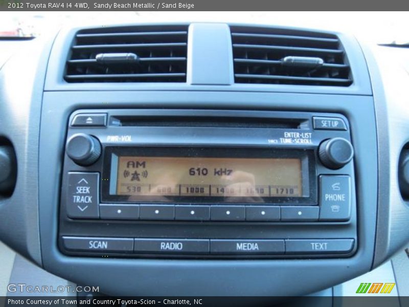 Audio System of 2012 RAV4 I4 4WD