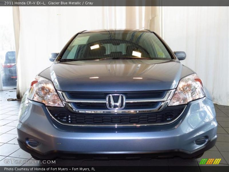 Glacier Blue Metallic / Gray 2011 Honda CR-V EX-L